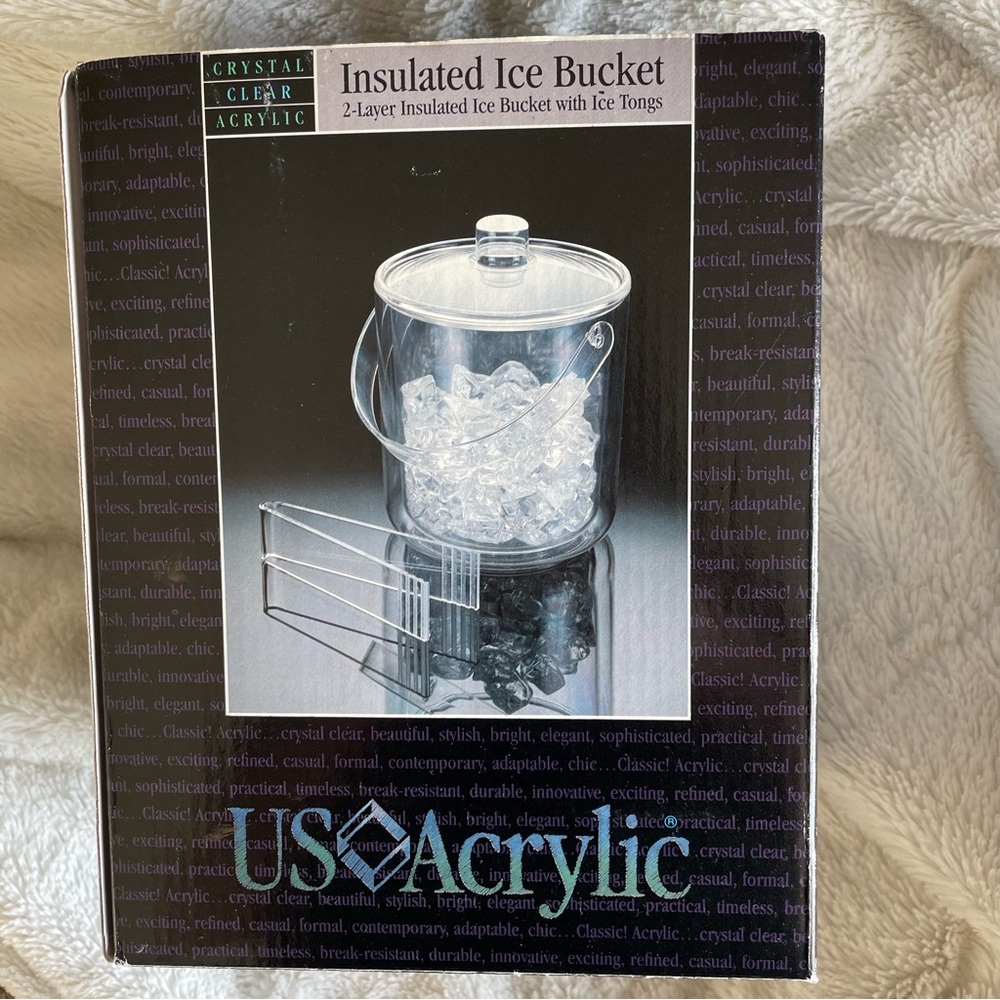 Brand new acrylic ice bucket
